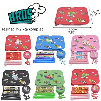 Prekogranična, vruća, biorazgradiva ručna posuda za cigarete u boji, posuda za cigarete, odijelo za brusilicu za cigarete s dva sloja plastike