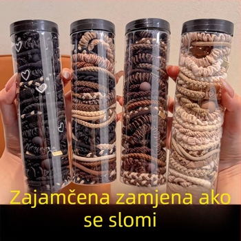 Traka za kosu, konopac za kosu za žene i odrasle, nova traka za kosu iz 2024., Ponda Tail, visoka elastična i izdržljiva gumena traka, pokrivalo za glavu