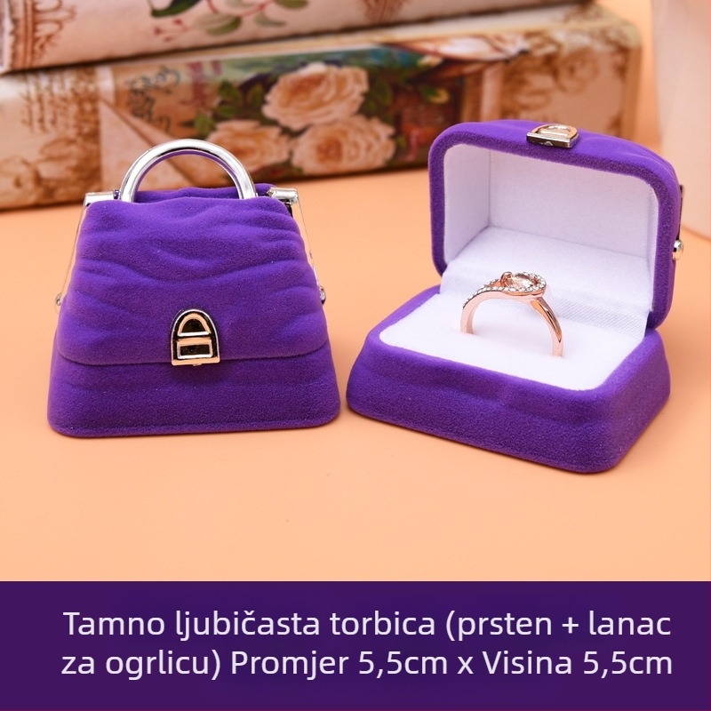 Kutija za nakit, pakiranje za nakit, kutija za nakit iz flanela, tvornica kutija za nakit na veliko, izravna prodaja