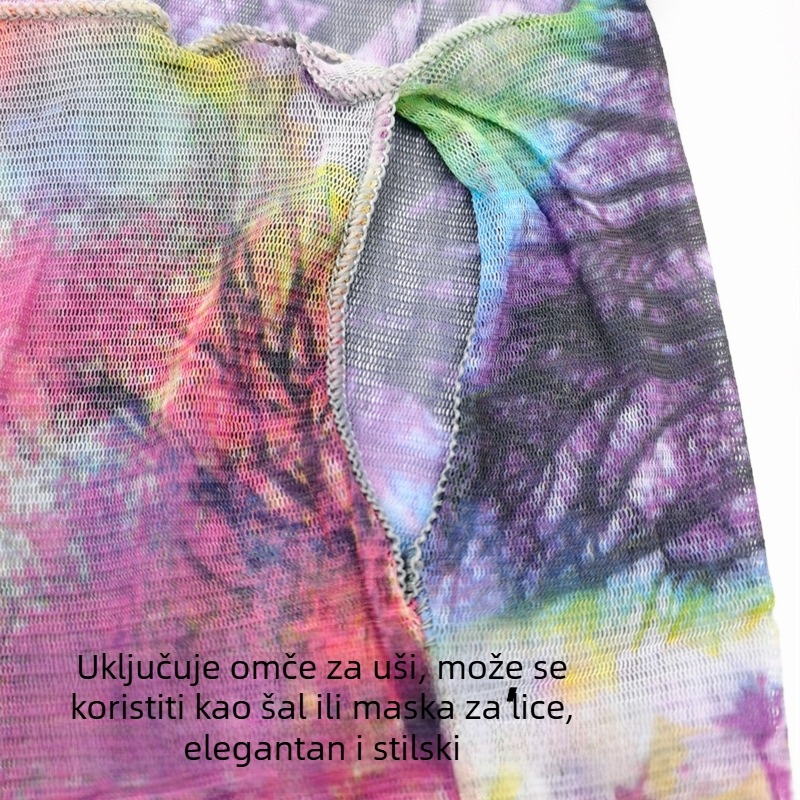 Ženski ljetni tanki šal s velom i zaštitom od sunca za vožnju i jahanje, zaštita vrata od rukava za uši, gaza koja prekriva lice i štiti od ultraljubičastog zračenja