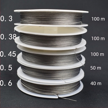 Neelastična plastično obložena meka čelična žica za izradu perli, olovna igla, tanka čelična žica, ogrlica, čelična žica, narukvica, DIY pribor, materijal