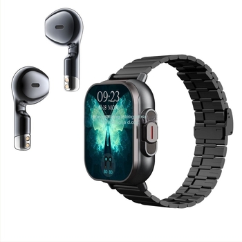 Novi D8 pametni sat Bluetooth slušalice 2-u-1 2-inčni zaslon osjetljiv na dodir Bluetooth poziv Alipay višenamjenski