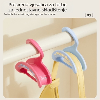 Bešavni stalak za torbe, vješalica za ormar, bešavni vješalica za pohranu, svileni šal, vješalica za kravate, vješalica za kapute koja se može slagati