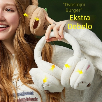 Zimske slatke tople ženske štitnike za uši, otporne na vjetar i hladnoću, jesenske i zimske štitnike za uši za jahanje na otvorenom, zaštita od smrzavanja za uši na veliko