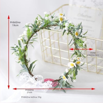 2023 prekogranična prodaja za Europu i Sjedinjene Države popularna traka za kosu s ružom Mori retro vjenčanica vijenac traka za kosu za žene veleprodaja