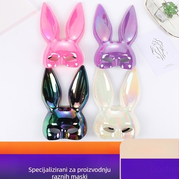 Prekogranična popularna Halloween lopta galvanizirana zečja maska bar zabava seksi zeko cos rekviziti za odijevanje