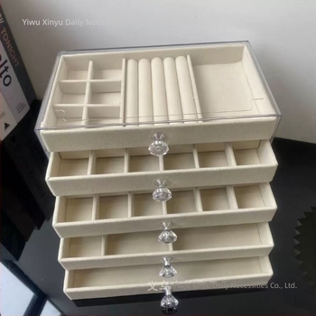 Kutija za nakit za kućne ljubimce s 5 slojeva i ladicama, naušnice, ogrlice, prstenje, kutija za nakit s ladicama za toaletni stolić