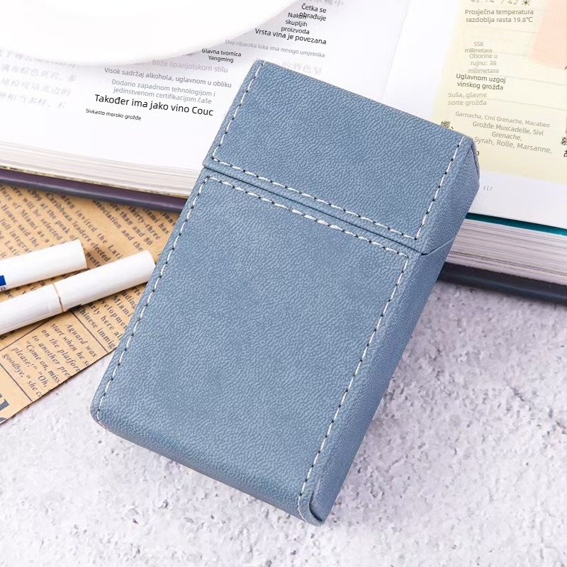 DIY prekogranične eksplozije, izravna opskrba iz tvornice, mala poklon kutija za cigarete od PU kože, muška i ženska preklopna kutija, poklon za Dan očeva