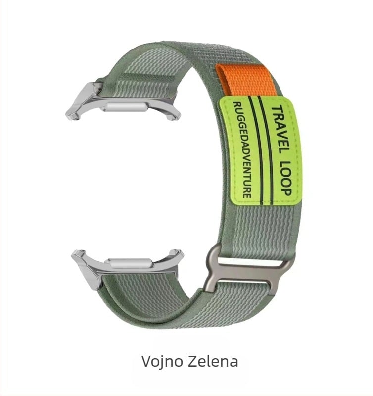 Pogodno za Samsung Galaxy Watch7Ultra Dvostruki Wild Trail najlonski čičak remen prozračni sportski remen