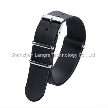 Vintage remen od imitacije kože, PU NATO i ZULU remen, muški, 18/20/22/24 mm, crno-smeđa, srebrna kopča