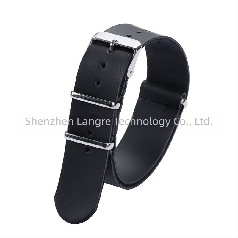 Vintage remen od imitacije kože, PU NATO i ZULU remen, muški, 18/20/22/24 mm, crno-smeđa, srebrna kopča