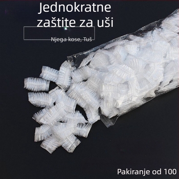 100 okruglih šampona za bojanje kose, ulja za pečenje kose, vodootpornih jednokratnih štitnika za uši, PE trakastih plastičnih štitnika za uši, veleprodaja