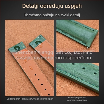 Amazon Explosions Super Soft Head Layer Sofa Leather Teleći kožni remen za brzo rastavljanje Sirova kožna traka za uši 20/22 mm