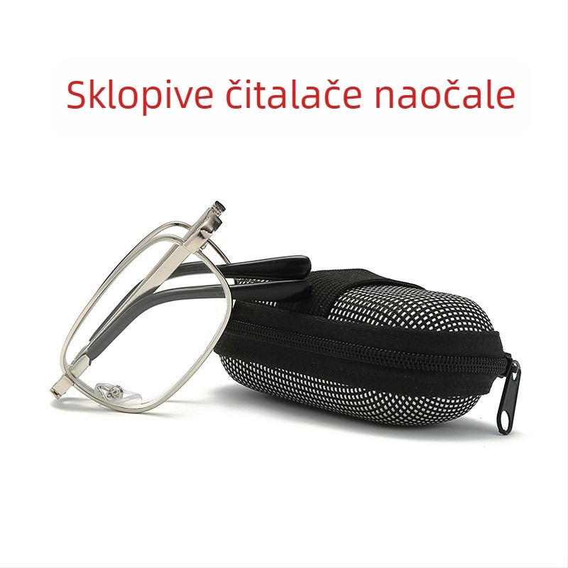 Prijenosne sklopive prezbioskopske naočale protiv plavog svjetla, uniseks klasične prezbioskopske naočale za trčanje, Jianghu Stall naočale