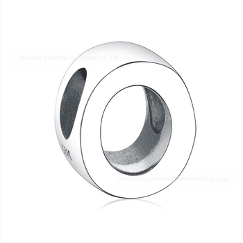 925 Sterling Silver 26 Slova DIY Perle Ukrasne Perle Prepoznatljiva Narukvica Narukvica Ogrlica Slova Dodaci
