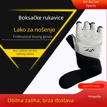Boksačke rukavice za boks s pola prsta, odrasle, Sanda za muškarce i žene, štitnik za ruke za taekwondo, navlaka za stopala, štitnik za ruke za taekwondo