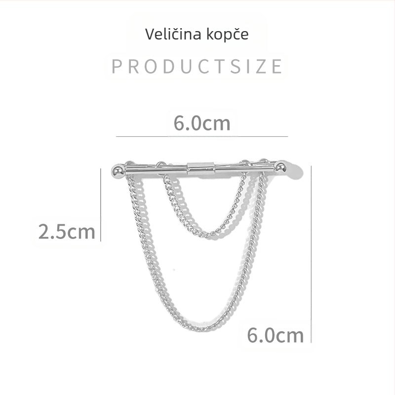 Univerzalna kopča za ovratnik košulje Kopča za ovratnik Štapić za rese Dugi ovratnik Šipka za ovratnik s kravatom Metalni broš