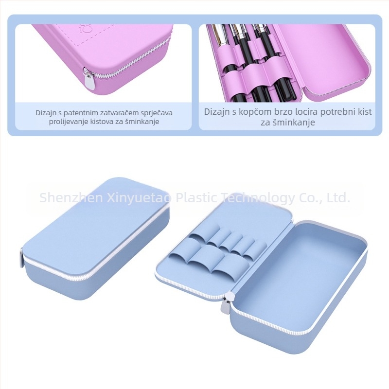 Jednostavna silikonska kozmetička torba za putovanja, praktična velika torba za pohranu proizvoda za njegu kože, torba za pranje, pohranu i završnu obradu kozmetike
