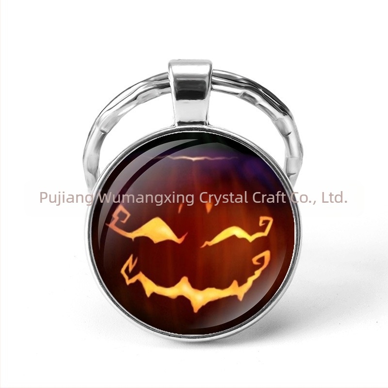 želja AliExpress eksplozije Halloween Vrijeme Gem metalni privjesak za ključeve vanjska trgovina proizvođači nakita veleprodaja
