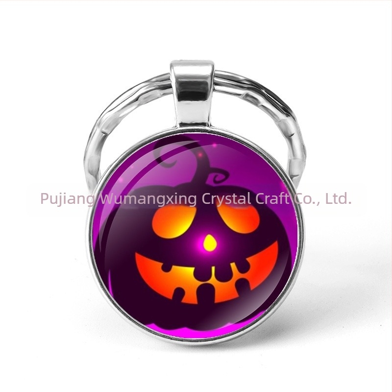 želja AliExpress eksplozije Halloween Vrijeme Gem metalni privjesak za ključeve vanjska trgovina proizvođači nakita veleprodaja