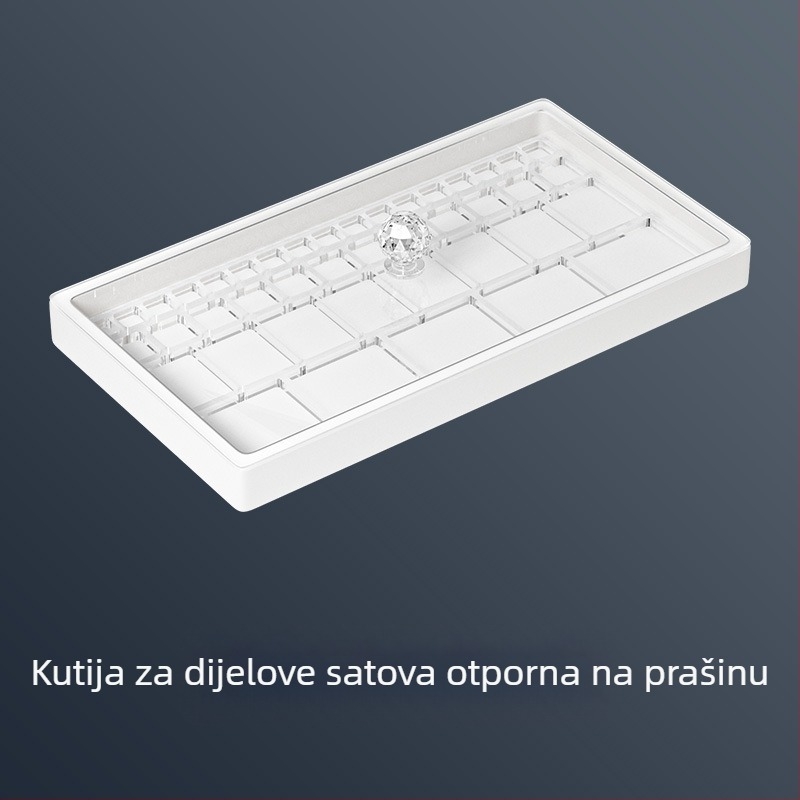Popravak satova, dijelovi sata, kutija za prašinu, brojčanik mehanizma sata, podijeljen, kutija za pohranu igala, precizni dijelovi, poklopac za prašinu