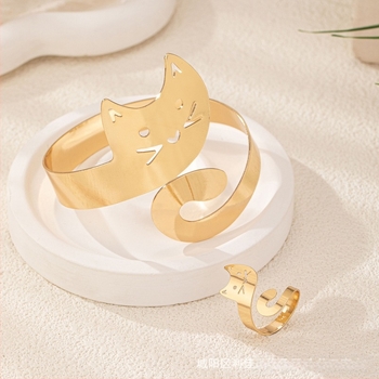 Najprodavaniji europski i američki sjajni mačić, sjajna narukvica, prstenje, odijelo, modni slatki, nestašni, svakodnevni pribor za zabavu na posao