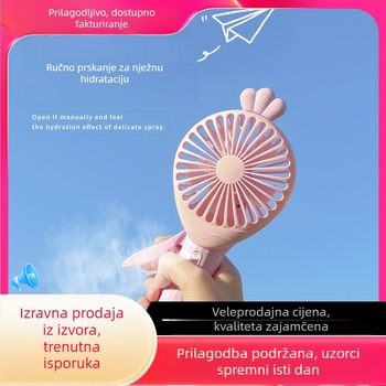 Ljeto 2023. Novi slatki pačji ručni pritisak mali ventilator ne boli ruke Dječji vanjski slatki mini ručni ventilator noćni štand na tržnici