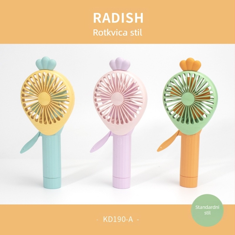 Ljeto 2023. Novi slatki pačji ručni pritisak mali ventilator ne boli ruke Dječji vanjski slatki mini ručni ventilator noćni štand na tržnici