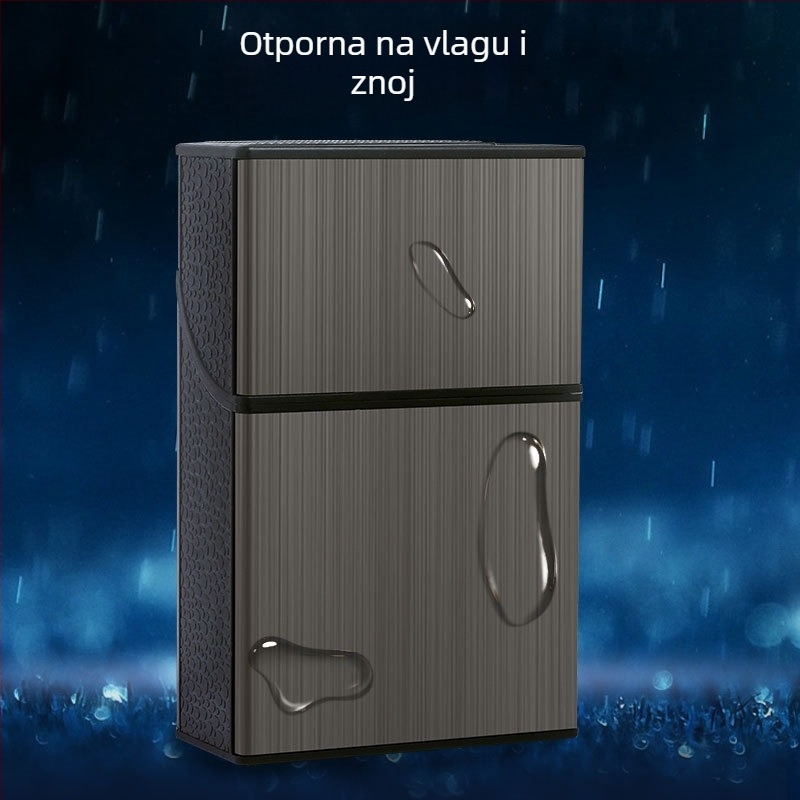 8004B Dvostruko otvoreni metalni poklopac za cigarete, otporan na kompresiju, otporan na vlagu i znoj, klizni okvir za izvlačenje žice s dvostrukom namjenom, velikog kapaciteta