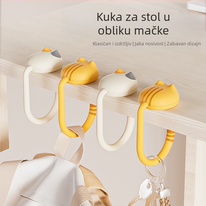 Kuka za školsku torbu, studentski stol, bočna kuka, uredski stalak za stol, izdržljiva univerzalna kuka za nošenje tereta