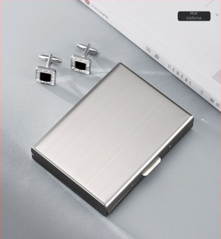 Nova futrola za kartice od nehrđajućeg čelika iz 2024., antimagnetski novčanik protiv krađe, mini jednostavna futrola za kartice od visokokvalitetnog nehrđajućeg čelika, set kartica na veliko