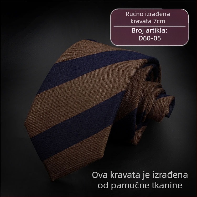 Muška kravata za muškarce, poslovna, profesionalna, odjevna, karirana, keper, više stilova, pamučna, sa strelicama, 7 cm