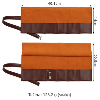 Retro stilska višenamjenska kožna torba za sat, kreativna sklopiva kožna kutija za sat velikog kapaciteta, torba za sat po narudžbi