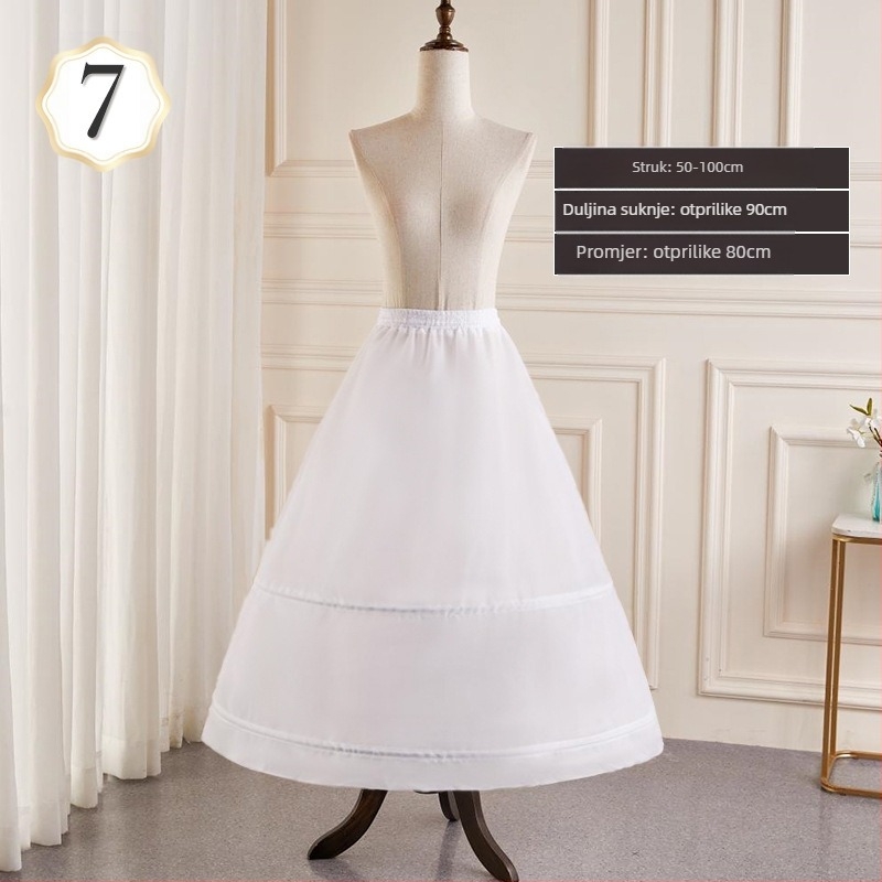 Vjenčanica suknja sve vrste urednog povećanja struka Super baldahin kosti podstavljena Lolita cvijet vjenčana podsuknja veleprodaja
