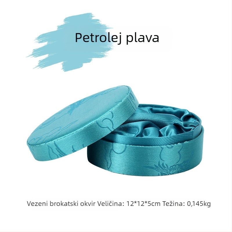 Kineskog stila klasična brokat kutija za nakit za narukvice, perle i jadeit
