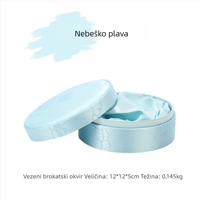 Kineskog stila klasična brokat kutija za nakit za narukvice, perle i jadeit