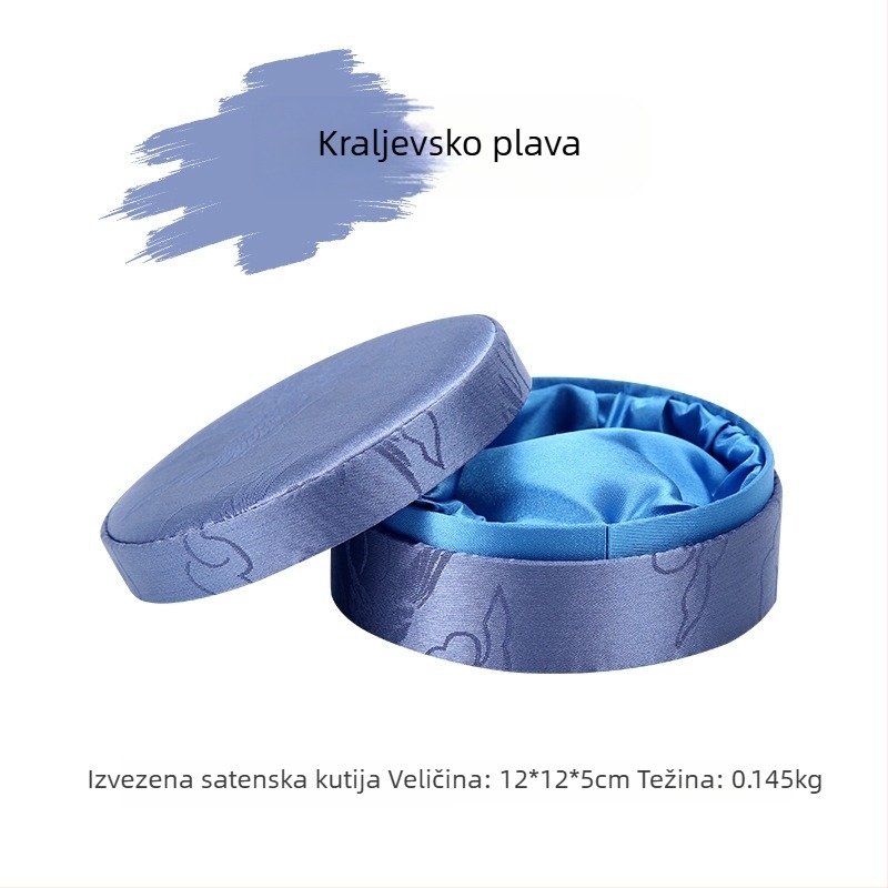 Kineskog stila klasična brokat kutija za nakit za narukvice, perle i jadeit