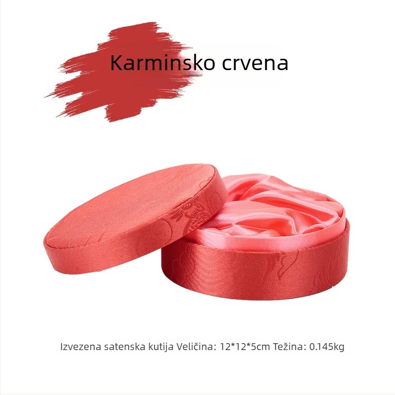 Kineskog stila klasična brokat kutija za nakit za narukvice, perle i jadeit
