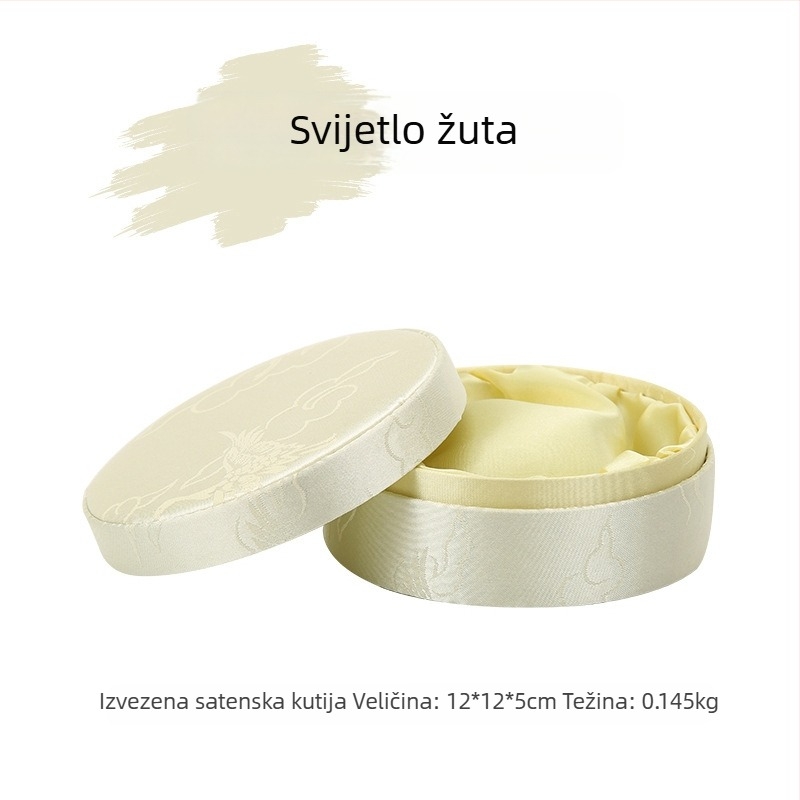 Kineskog stila klasična brokat kutija za nakit za narukvice, perle i jadeit