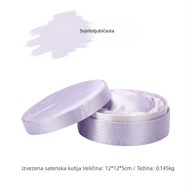 Kineskog stila klasična brokat kutija za nakit za narukvice, perle i jadeit