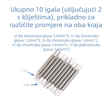 Alati za popravak satova za vanjsku trgovinu, kliješta za uši, kliješta za rastavljanje i sastavljanje ušiju 6825, serija kliješta za uši, kliješta za uklanjanje ušiju u obliku slova V, alat za skidanje remena