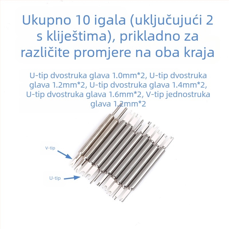 Alati za popravak satova za vanjsku trgovinu, kliješta za uši, kliješta za rastavljanje i sastavljanje ušiju 6825, serija kliješta za uši, kliješta za uklanjanje ušiju u obliku slova V, alat za skidanje remena