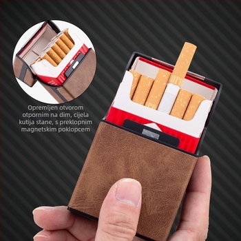 Prekogranična nova kutija za cigarete, paket od 20 kreativnih kutija za cigarete, prijenosna mekana torba, zaštitna kutija za cigarete, kožna kutija, moderna marka
