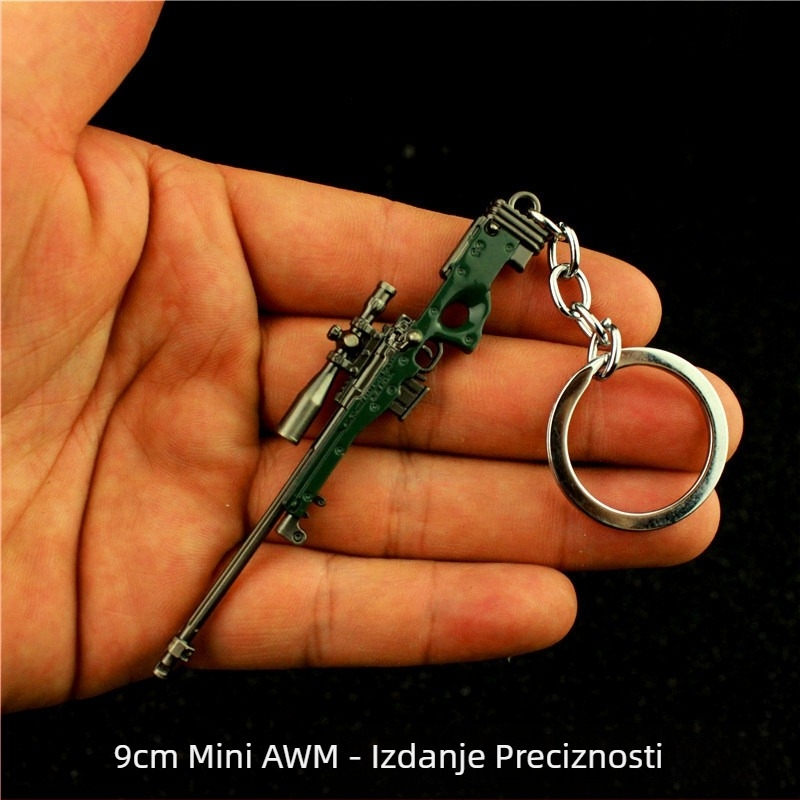 Jedi Escape AWm 98k m24 sks tava za prženje m416 AKM aluminijski privjesak za ključeve