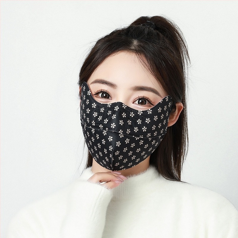Yidixiu jesenska i zimska topla maska 3D trodimenzionalna ženska zaštita za oči kutna, cvijet šljive, vjetrootporna, hladnootporna, prozračna maska koja se može prati