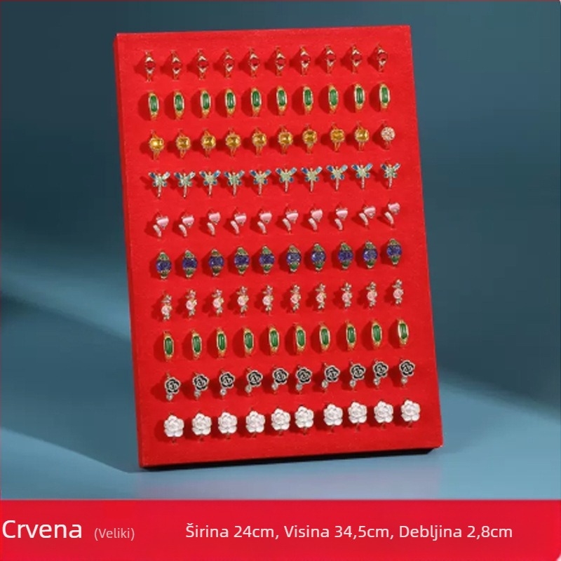 Modni kreativni okvir za fotografije, stalak za prstenje, sklopivi stalak od flanela, rekviziti za pohranu nakita