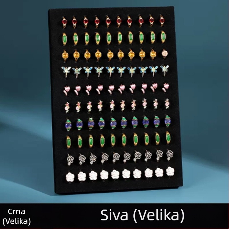 Modni kreativni okvir za fotografije, stalak za prstenje, sklopivi stalak od flanela, rekviziti za pohranu nakita