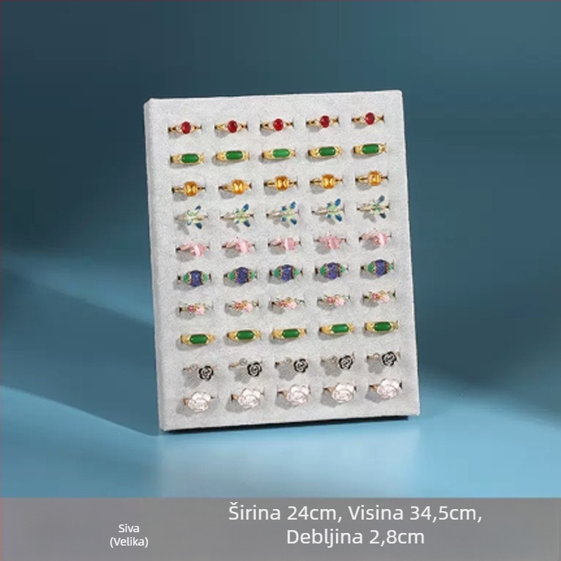 Modni kreativni okvir za fotografije, stalak za prstenje, sklopivi stalak od flanela, rekviziti za pohranu nakita