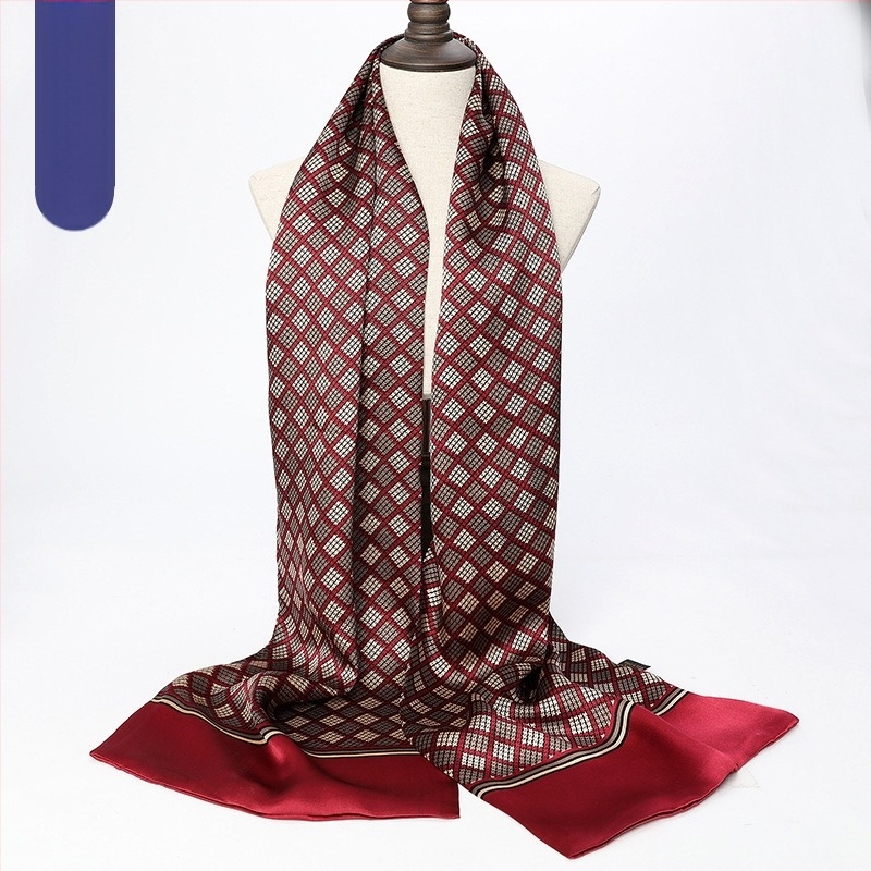 Hangzhou muški dugi šal od čiste dudine svile, šal, tvornica šalova, veleprodaja, svileni šal, profesionalni dvostruki sloj