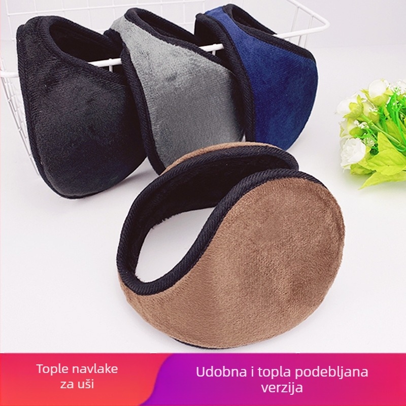 Sametne ušne zaštitne navlake za zimu za biciklizam, unisex, tople